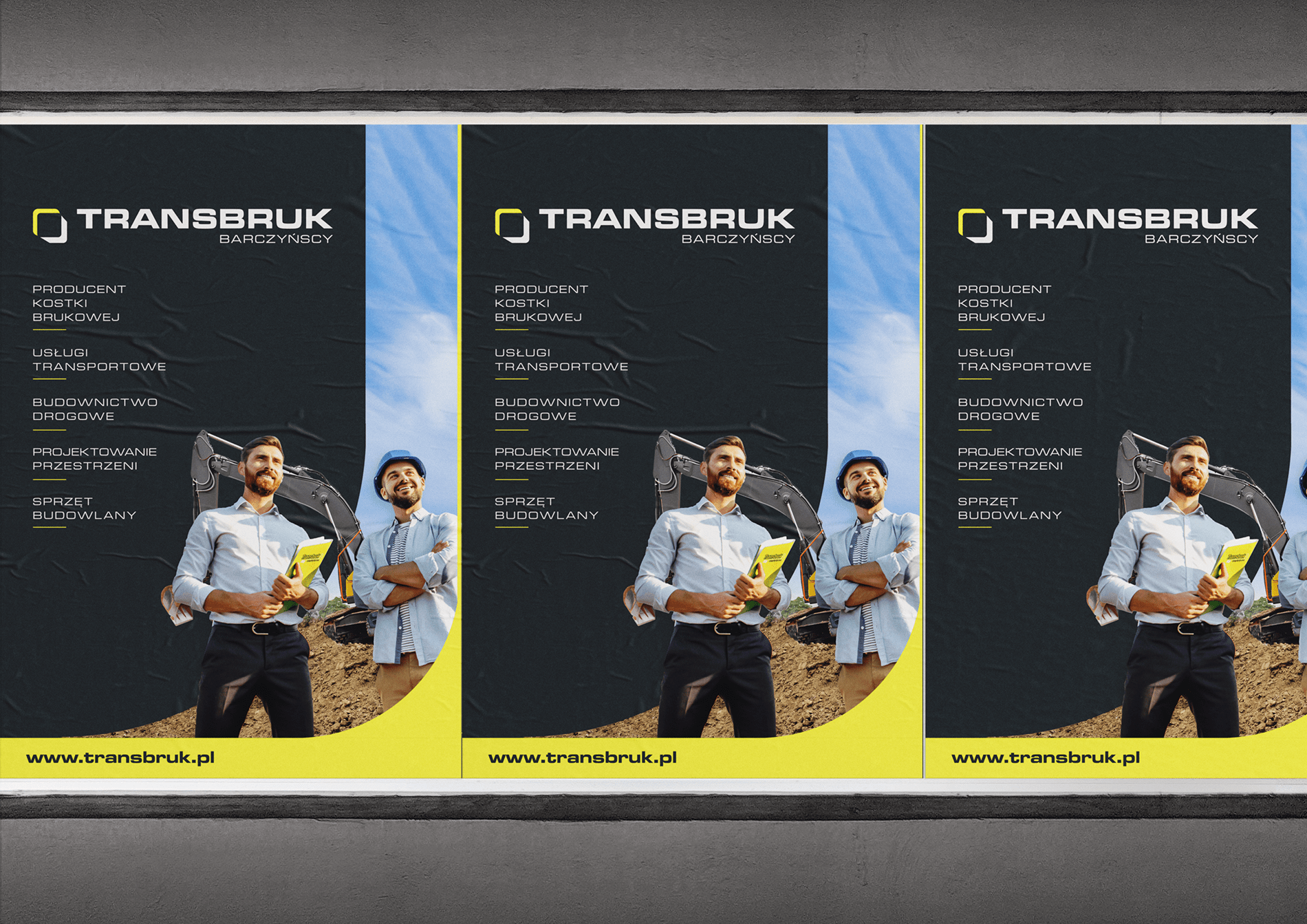 transbruk logo plakaty firma budowlana