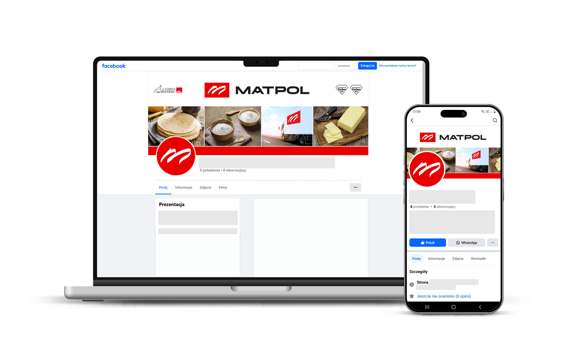 Matpol facebook projekt na social media