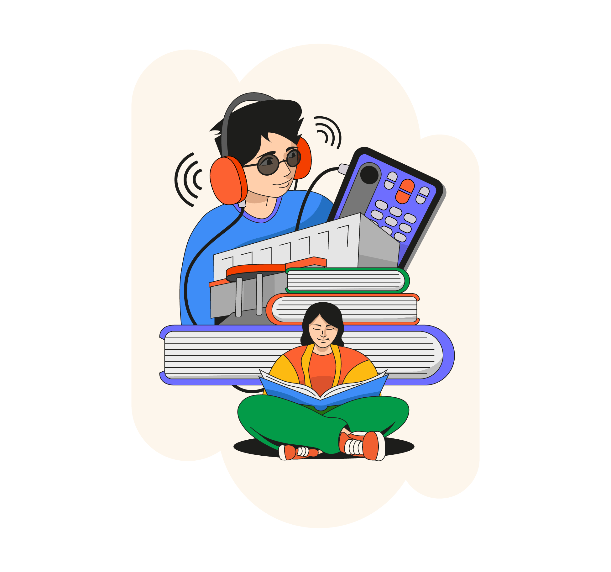 ilustracja brzmienia literatury książnica kopernikańska