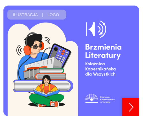 Ksiażnica ilustracja i logo